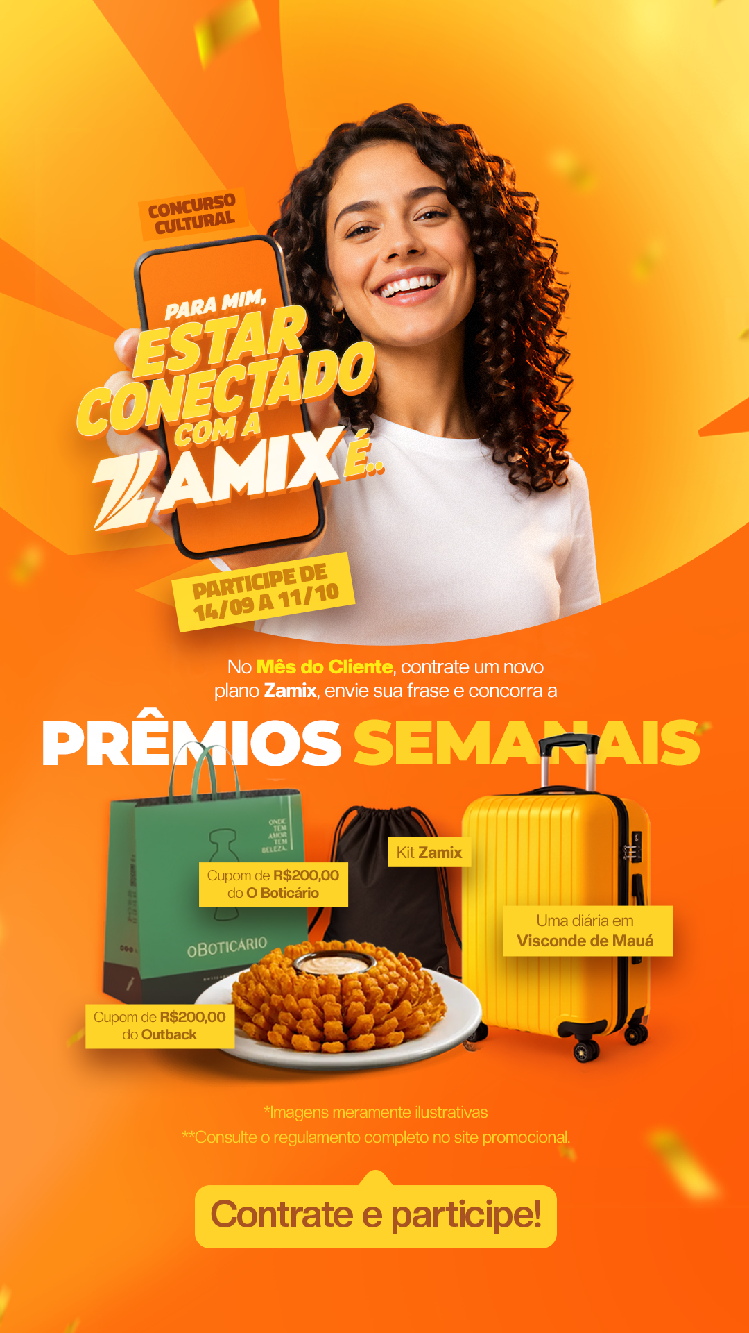 Promoção de prêmios semanais